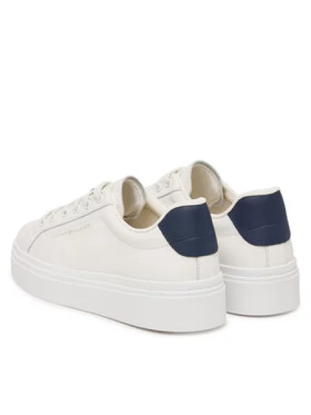 Tommy Hilfiger Sneakersy Chic Cupsole Écru modrá