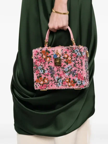 Gėlėta rankinė Dolce & Gabbana rožinė