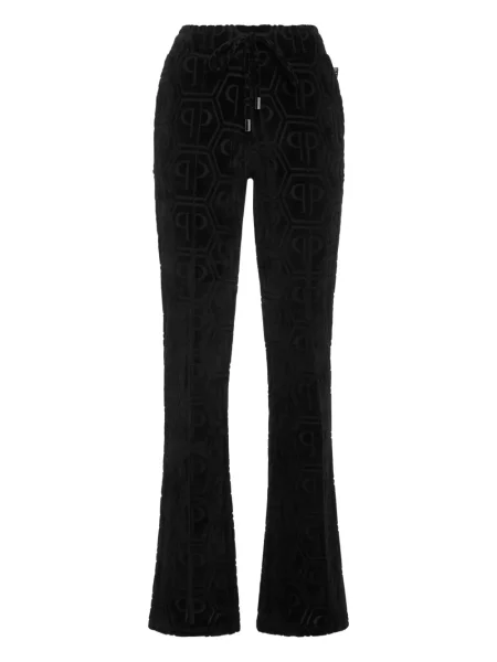 Pantaloni Philipp Plein din jacard negru
