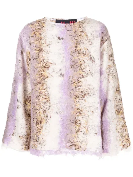 Pulover Vitelli tricotate cu gradient violet