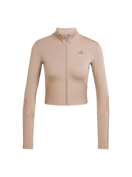 ADIDAS PERFORMANCE Jachetă de trening Hyperglam / cappuccino maro