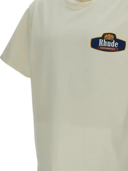 Tricou Rhude cu imagine alb