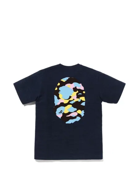 Grafic tricou A Bathing Ape® cu imagine albastru