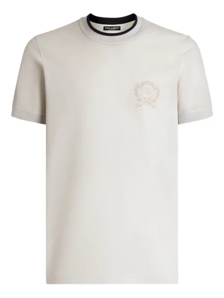 Tricou Dolce & Gabbana cu decolteu în U negru