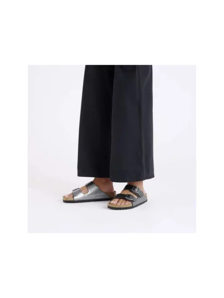 Birkenstock Arizona Birko-Flor Regular fit Kobiety Sandały Birkenstock Silver Size: 7 szare