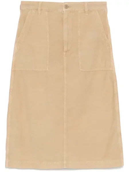 Haftowane satynowe spodnie Polo Ralph Lauren do kolan czarne