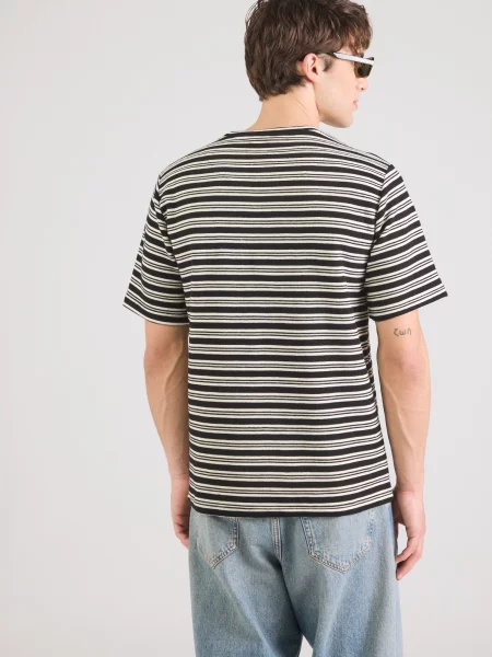 INDICODE JEANS Póló fekete / természetes fehér