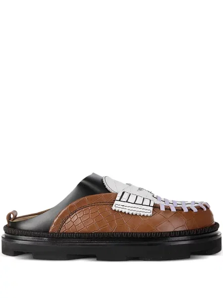 Papuci tip mules Colville alb