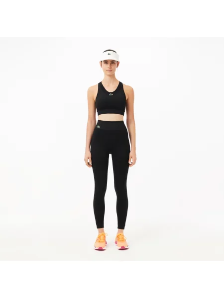 Lacoste Biustonosz Sportowy Active Bez Rękawów czarny