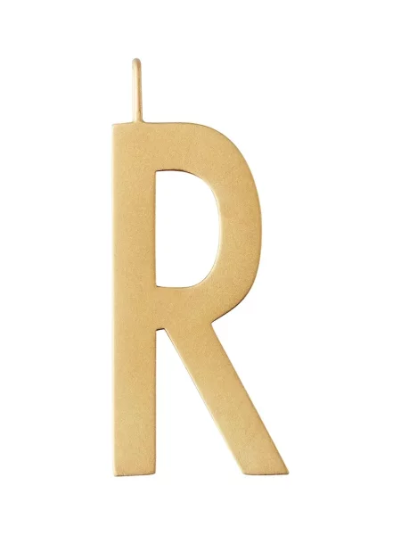 Позлатена сребърна висулка Design Letters