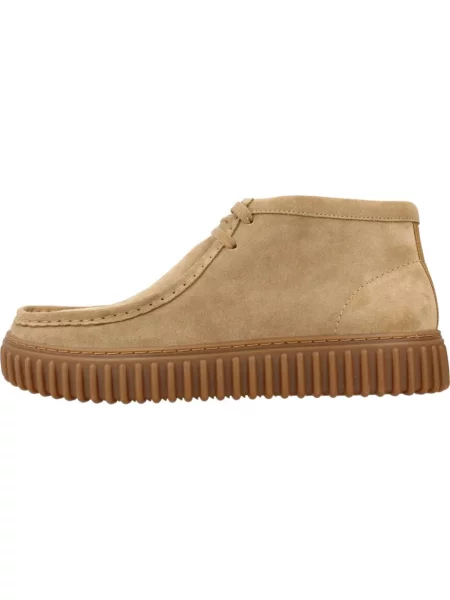 Clarks Originals Botki Zamszowe Torhill beige beżowe