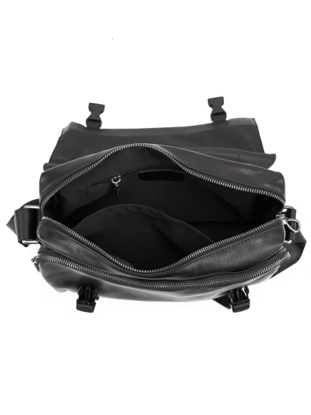 Кожаная сумка через плечо Royalbag черная