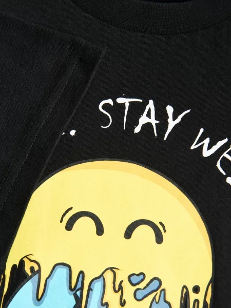Reserved Футболка SmileyWorld® чорний