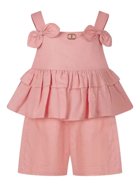 Top dziecięcy Twinset różowy