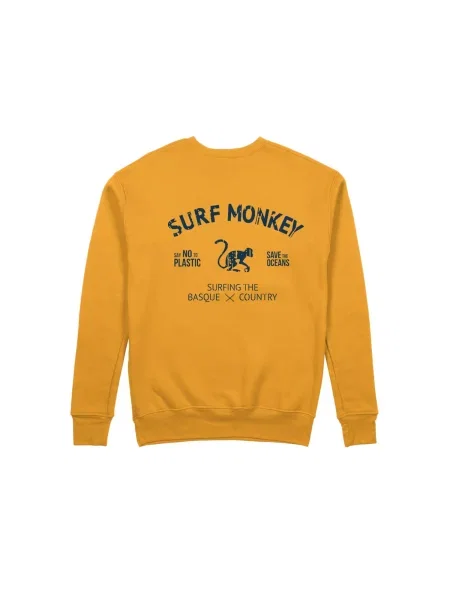 Surf Monkey Mikina Rette das Ozean melír oranžový