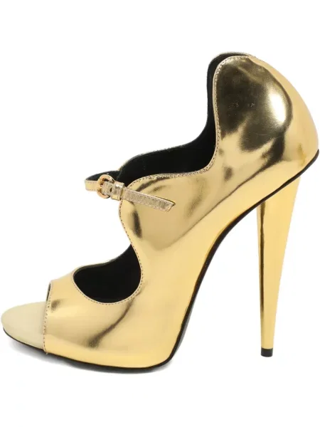 Pantofi cu toc Giuseppe Zanotti din piele cu vârf deschis