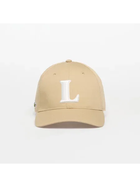 Czapka z daszkiem Lacoste beżowa