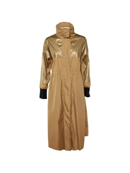 Palton Moncler cu un singur rând de nasturi maro