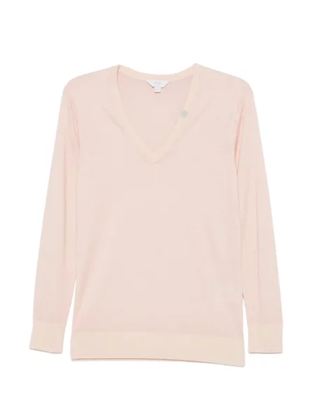 Pulover Malo cu decolteu în V roz