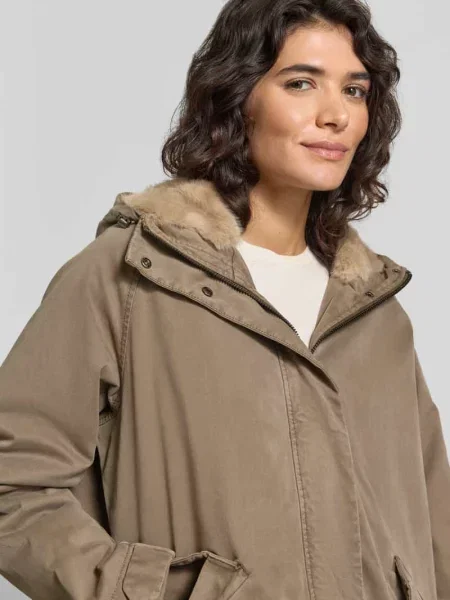 Parka z kapturem i z patką model EMMA' Blonde No. 8