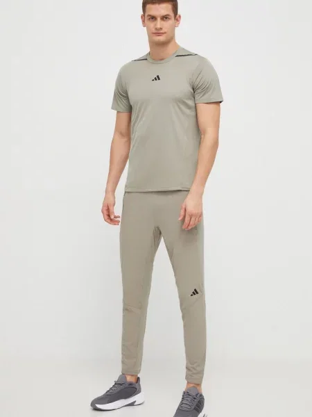 Kratka majica za vadbo adidas Performance zelena
