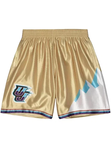 Pantaloni scurți de sport Mitchell & Ness auriu
