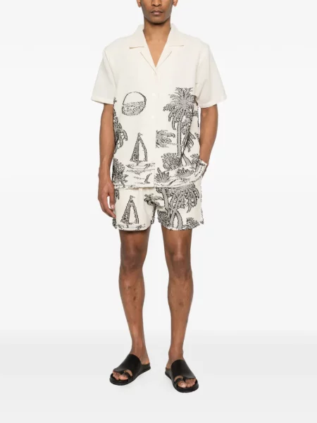 Pantaloni scurți Maison Labiche cu broderie