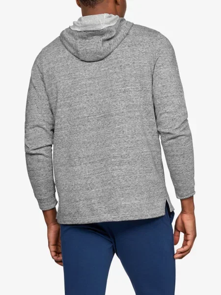 Froté mikina s kapucňou Under Armour s autogramom sivá