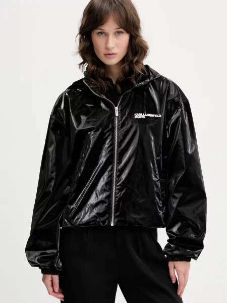 Karl Lagerfeld Jeans krótka kurtka czarna