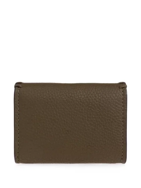 Portofel Michael Michael Kors din piele cu autograf verde