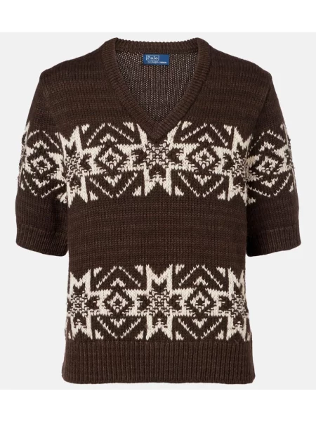 Pulover Polo Ralph Lauren de lână maro