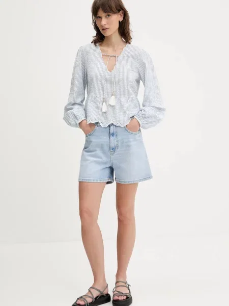 Talia jeansy Tommy Jeans z wysoką talią niebieskie