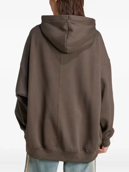 Fleece ριγέ sneakers Adidas με σχέδιο γκρι