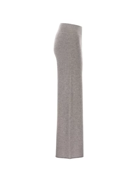 Pantaloni Vanisè din cașmir gri