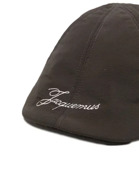 Șapcă Jacquemus cu broderie maro