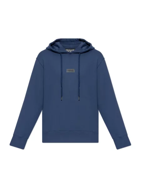 Bluza Versace Jeans Couture z logo niebieska