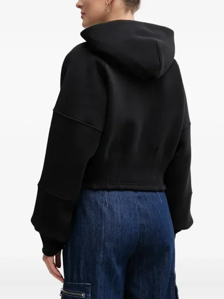 Hanorac cu glugă Alpha Industries cu imagine negru