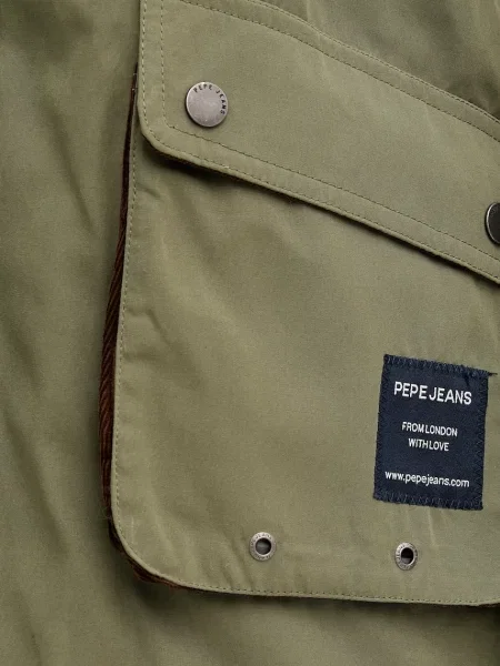 Джинсовая куртка Pepe Jeans зеленая