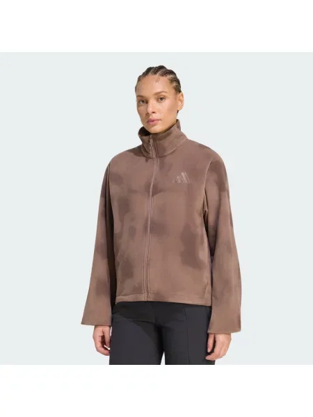 Bluza polarowa z suwakiem na całej długości Terrex Multi Climawarm brązowa
