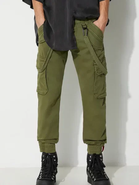 Kalhoty Alpha Industries Utility Pant ve střihu cargo zelená
