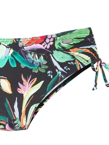 VENICE BEACH Bikinové nohavičky nefritová / fialová / oranžová čierna