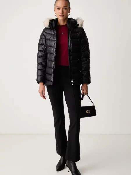 Calvin Klein prešívaná bunda dámska čierna
