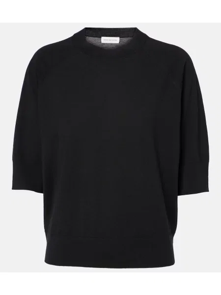 Pulover Dries Van Noten de lână negru