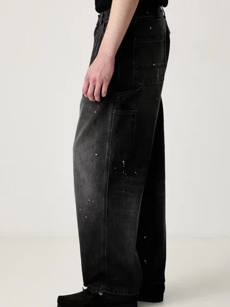 Τζιν με φαρδύ μπατζάκι Carhartt Wip μαύρο