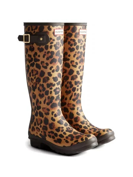 Botine Hunter cu imagine cu model leopard