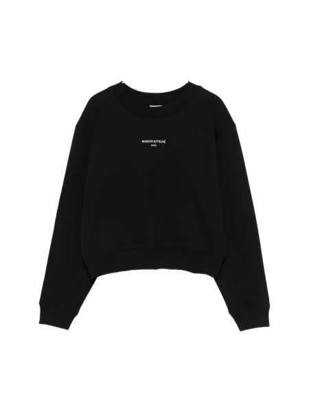Bluza Maison Kitsune o krotszym kroju czarna
