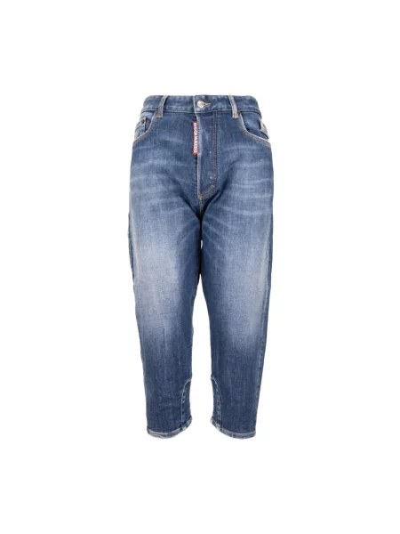 Jeansy Dsquared2 o skróconej długości niebieskie