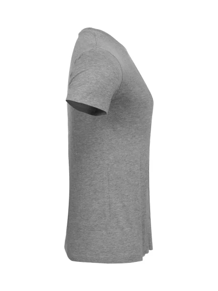 Clique Basic-T Obcisła koszulka melanż – grey szary