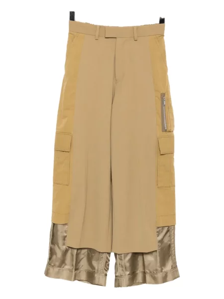 Pantaloni Undercover de lână maro