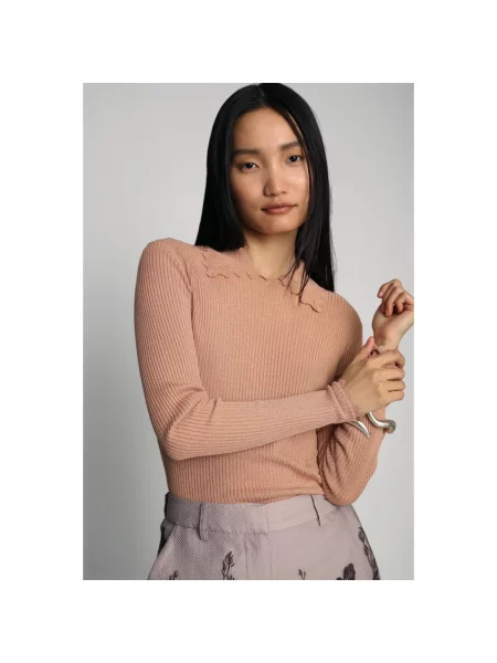 Sweter Munthe brązowy